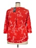Blooming Jelly Red 3/4 Sleeve Blouse Size XXL - photo 2