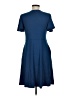 Unbranded Solid Blue Casual Dress Size M - photo 2