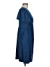 Unbranded Solid Blue Casual Dress Size M - photo 4