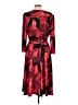 Kasper Print Red Cocktail Dress Size L - photo 2