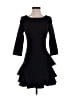 Halston Heritage Black Cocktail Dress Size 0 - photo 1