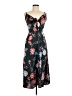 Unbranded 100% Polyester Floral Black Casual Dress Size M - photo 1
