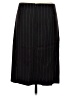 Theory Stripes Black Wool Skirt Size 8 - photo 2