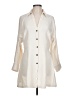 Zara 100% Polyester Ivory Coat Size L - photo 1