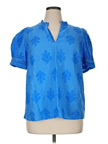 Crown & Ivy Short Sleeve Blouse (view 1)