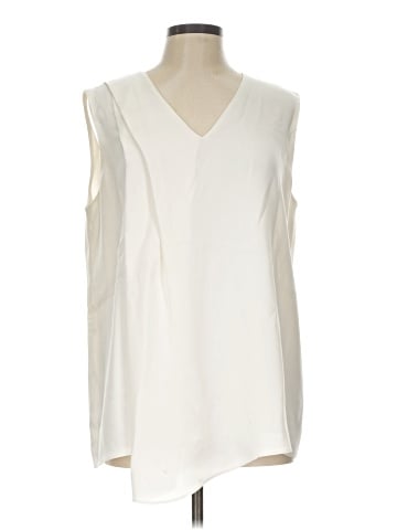 Lafayette 148 New York Sleeveless Silk Top (view 1)