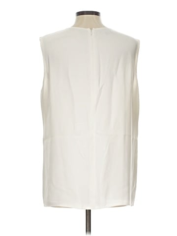 Lafayette 148 New York Sleeveless Silk Top (view 2)