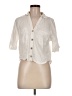 Zara Ivory 3/4 Sleeve Button-Down Shirt Size M - photo 1