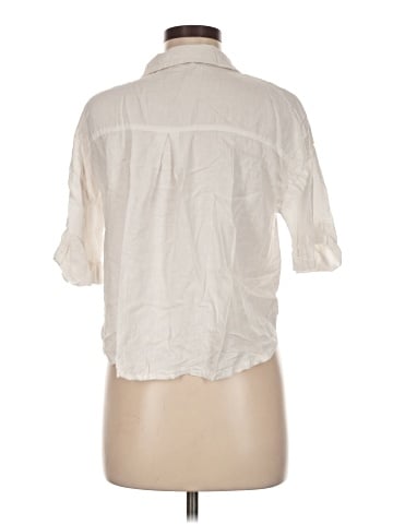 Zara 3/4 Sleeve Button-Down Shirt (view 2)