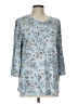 Assorted Brands Blue 3/4 Sleeve Blouse Size L - photo 1