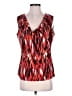 Calvin Klein Red Sleeveless Blouse Size M - photo 1