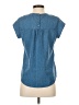 Monday Fun Blue Short Sleeve Top Size XS - photo 2