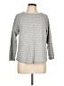 Karen Scott 100% Cotton Gray Pullover Sweater Size L - photo 1
