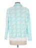 MING WANG Houndstooth Teal Blazer Size M - photo 2