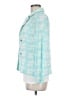 MING WANG Houndstooth Teal Blazer Size M - photo 5