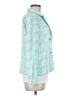 MING WANG Houndstooth Teal Blazer Size M - photo 4