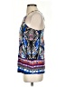Renee C. 100% Rayon Blue Sleeveless Blouse Size S - photo 5