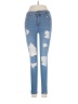 Aeropostale Hearts Blue Jeans Size 0 - photo 1