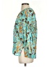 A.L.C. 100% Cotton Teal 3/4 Sleeve Blouse Size 2 - photo 5