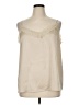 Ann Taylor LOFT 100% Polyester Ivory Sleeveless Blouse Size XL - photo 1