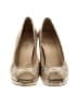 Stuart Weitzman Animal Print Gold Heels Size 8 1/2 - photo 2