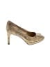 Stuart Weitzman Animal Print Gold Heels Size 8 1/2 - photo 1