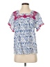 THML 100% Cotton Blue Short Sleeve Blouse Size S - photo 1