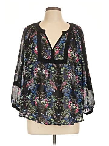 Nicole by Nicole Miller 3/4 Sleeve Blouse (view 1)