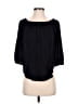 Splendid 100% Rayon Black 3/4 Sleeve Blouse Size S - photo 1