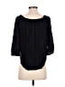 Splendid 100% Rayon Black 3/4 Sleeve Blouse Size S - photo 2