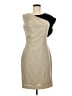 Calvin Klein Color Block Tan Cocktail Dress Size 6 - photo 1