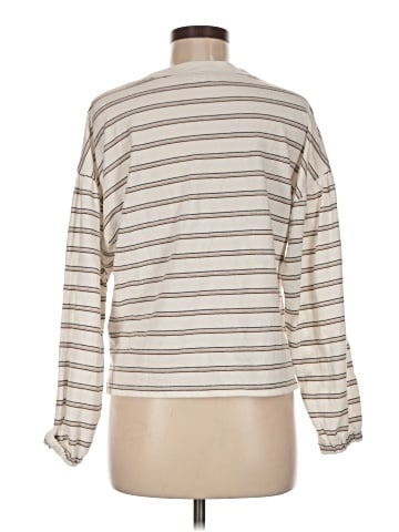 Madewell Cotton-Blend Long-Sleeve Tee in Stripe (view 2)