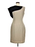 Calvin Klein Color Block Tan Cocktail Dress Size 6 - photo 2