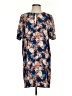 J.Crew 100% Silk Print Blue Casual Dress Size 4 - photo 1