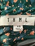 THML 100% Polyester Teal Short Sleeve Blouse Size XS - photo 7