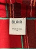 Blair 100% Polyester Plaid Red Long Sleeve Blouse Size M - photo 7