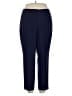 Le Suit Solid Blue Dress Pants Size 16 - photo 1