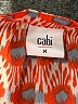 CAbi 100% Polyester Orange Sleeveless Blouse Size M - photo 7