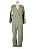 Elizabeth and James Solid Green Jumpsuit Size L - photo 1