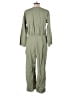 Elizabeth and James Solid Green Jumpsuit Size L - photo 2