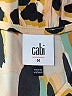 CAbi 100% Polyester Animal Print Gold Sleeveless Blouse Size M - photo 7
