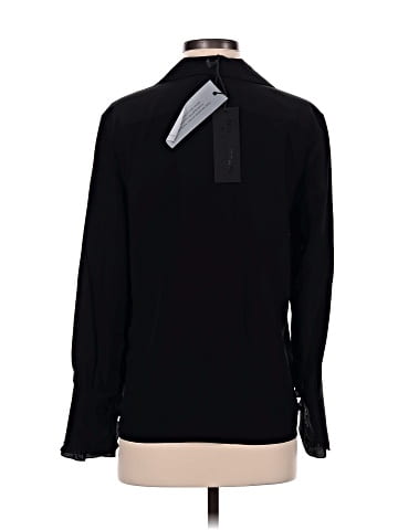 Nili Lotan Long Sleeve Silk Top (view 2)