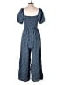 Dokotoo 100% Viscose Hearts Blue Jumpsuit Size L - photo 2