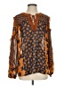 CAbi 100% Polyester Brown Long Sleeve Blouse Size S - photo 1