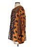 CAbi 100% Polyester Brown Long Sleeve Blouse Size S - photo 5