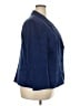 Le Suit Houndstooth Blue Blazer Size 18 - photo 4