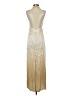 Forever 21 100% Rayon Metallic Ivory Cocktail Dress Size S - photo 2