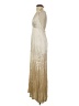 Forever 21 100% Rayon Metallic Ivory Cocktail Dress Size S - photo 5