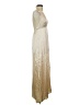 Forever 21 100% Rayon Metallic Ivory Cocktail Dress Size S - photo 4