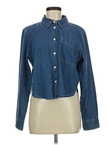 CALVIN KLEIN JEANS Long Sleeve Button-Down Shirt (view 1)